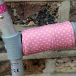 Crutch Handle Covers (pair) - Pink Spots