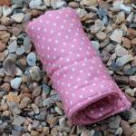 Crutch Handle Covers (pair) - Pink Spots