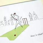 Cricket Anonymity Illustrative Print..