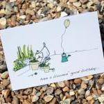 A6 Birthday Garden Card (anonymity Range)