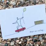 A6 Skateboard Birthday Card (anonymity Range)